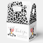 koe print zwart-wit Favoriete Box Bedankdoosjes (Geopend)