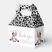 koe print zwart-wit Favoriete Box Bedankdoosjes (Voorkant Zijde)