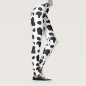 Koe print zwart-wit yogabroek leggings (Rechts)