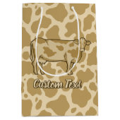 Koe profiel cadeau medium cadeauzakje (Voorkant)