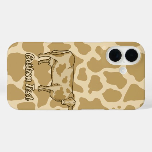 Koe profiel Case-Mate iPhone case (Achterkant (horizontaal))