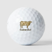 Koe profiel Golf Balls Golfballen (Voorkant)