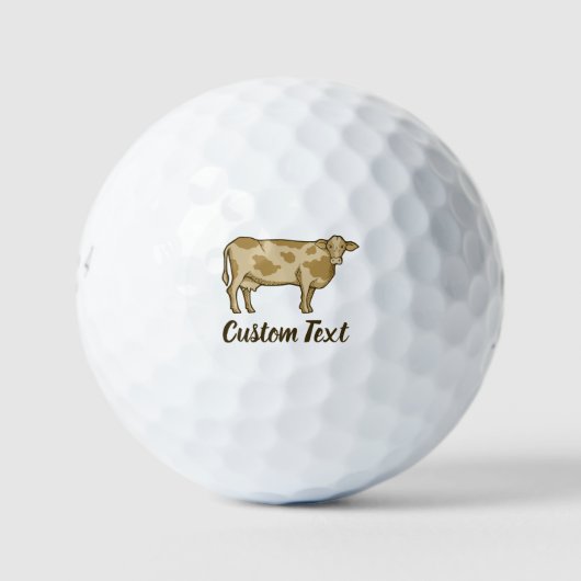Koe profiel Golf Balls Golfballen (Voorkant)