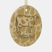 Koe Profiel keramisch Ornament (Rechts)