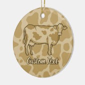 Koe Profiel keramisch Ornament (Links)