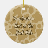 Koe Profiel keramisch Ornament (Achterkant)