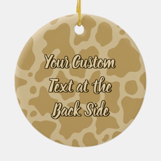 Koe Profiel keramisch Ornament (Achterkant)