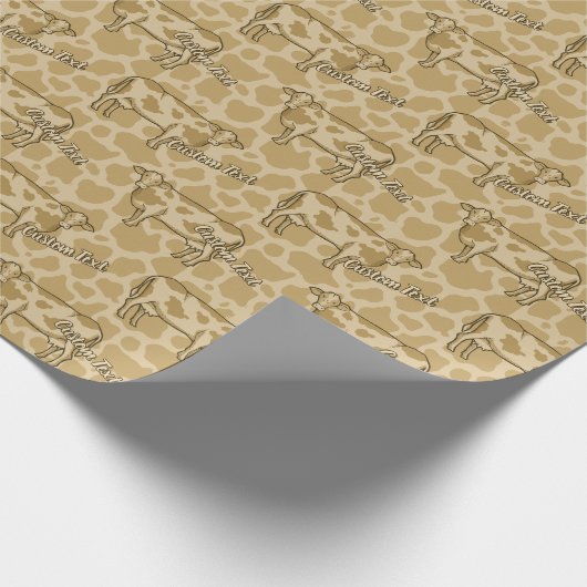 Koe profiel ompakken papier (Hoek)