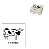 Koe Profiel Rubberstempel (Gestempeld)