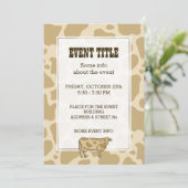 Koe profiel uitnodiging (Staand voorkant)