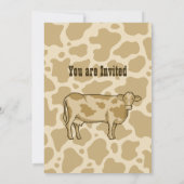 Koe profiel uitnodiging (Achterkant)