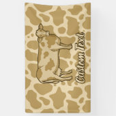 Koe profielbanner spandoek (Verticaal)