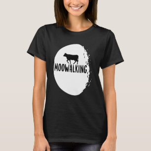 Koe Pun Moowalk Space Moon Music Bad Puns voor M T-shirt