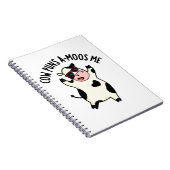 Koe Puns Amuseren Me Grappige Koe Puns  Notitieboek (Rechterzijde)