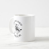 Koe Puns geeft me echt een grappigheidje Koffiemok (Voorkant links)