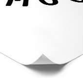 Koe Puns geeft me echt een grappigheidje Poster (Hoek)