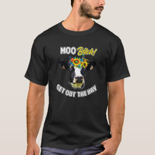 Koe Puns Moo Melkvee Holstein Boer Rancher 2 T-shirt