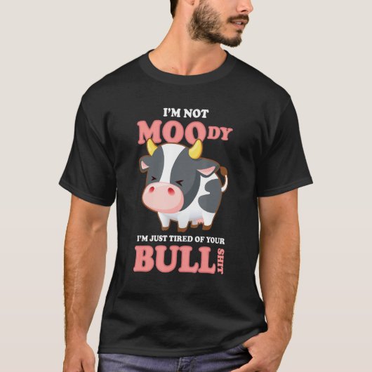 Koe Puns Sarcastische Meme T-shirt (Voorkant)