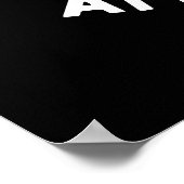 Koe Puns Udderly Amoosing Funny Animal Pun Dark BG Poster (Hoek)