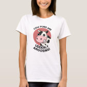 Koe Puns Udderly Amowel Funny Animal Pun T-shirt (Voorkant)