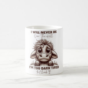 Koe Quote Geschenk Ik Zal Nooit Over De Heuvel Zij Koffiemok