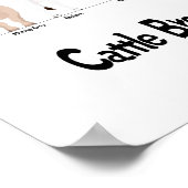 koe — rassenkaart poster (Hoek)