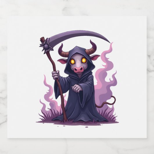 Koe Reaper Sparkling Wijnetiket (Enkel label)