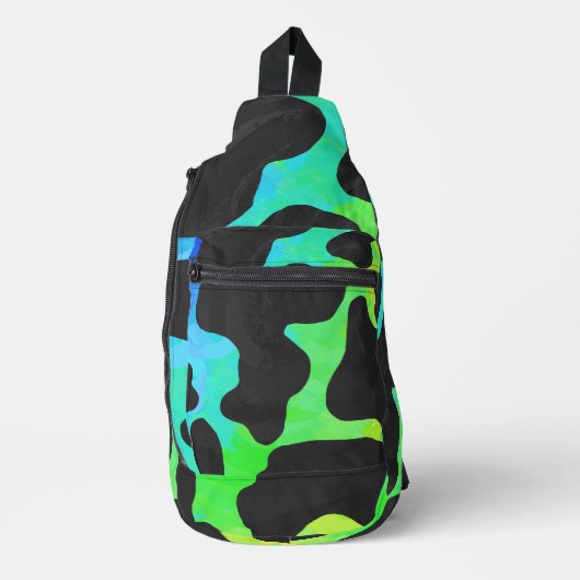 Koe regenboog afdrukken sling bag (Voorkant)