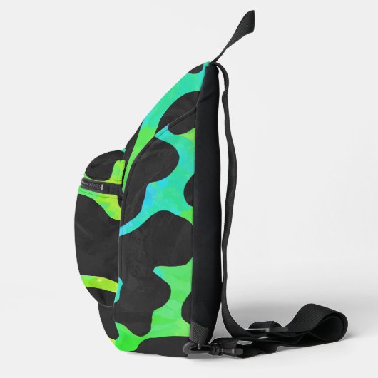Koe regenboog afdrukken sling bag (Rechts)