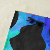 Koe regenboog afdrukken strandlaken (In situ)