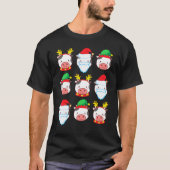 Koe Rendier Elf Sinterklaas Kostuum Vrolijk Kerstf T-shirt (Voorkant)