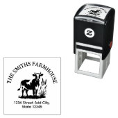 Koe retouradresstempel zelfinktende stempel (In situ)