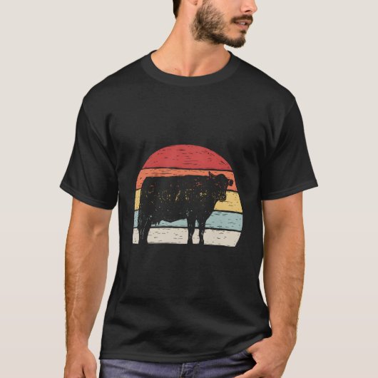 Koe retro t-shirt (Voorkant)