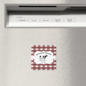 Koe rode buffel Boerderij Magneet (Insitu (Vaatwasser))