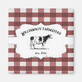 Koe rode buffel Boerderij Magneet (Voorkant)