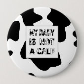 Koe Ronde Button 4,0 Cm (Voorkant)