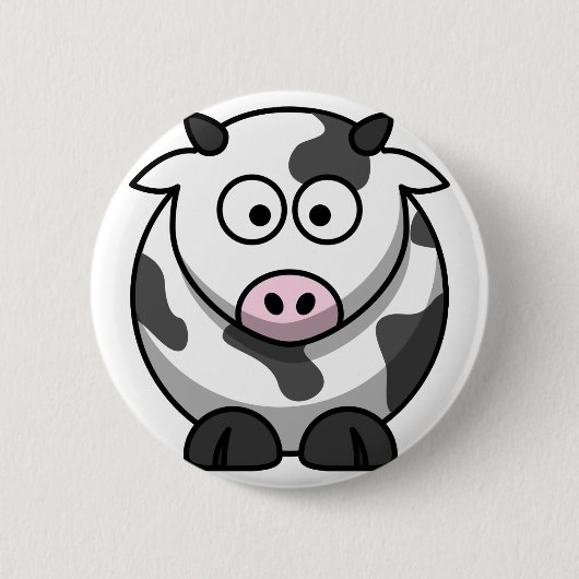 Koe Ronde Button 5,7 Cm (Voorkant)