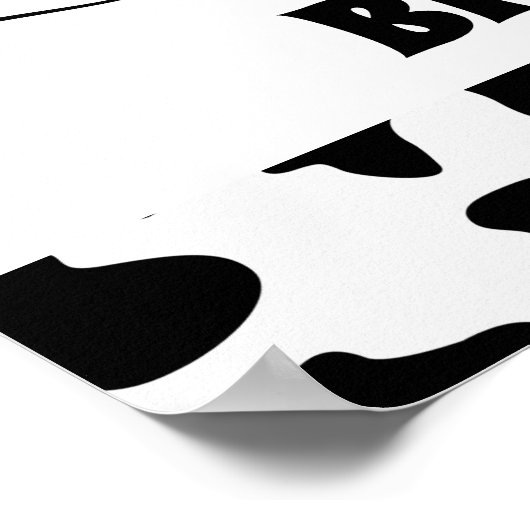 Koe Roze Barn Afdrukken 2e verjaardag Poster (Hoek)