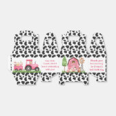 Koe/Roze Boerderij Barnyard Birthday Party Favor B Bedankdoosjes (Uitgevouwen)