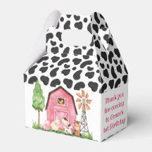 Koe/Roze Boerderij Barnyard Birthday Party Favor B