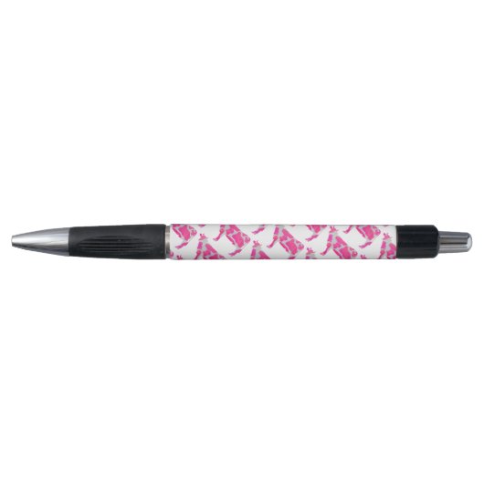 Koe Roze en Witte Silhouette Pen (Voorkant)