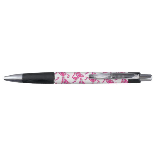 Koe Roze en Witte Silhouette Pen (Achterkant)