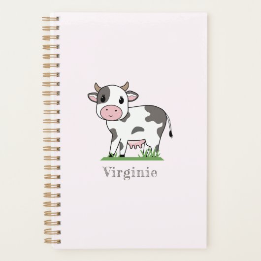 Koe roze plank bevestigen planner (Voorkant)