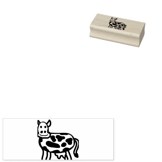 Koe Rubberstempel (Gestempeld)