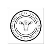 koe rundveehouder rubberstempel (Afrduk)