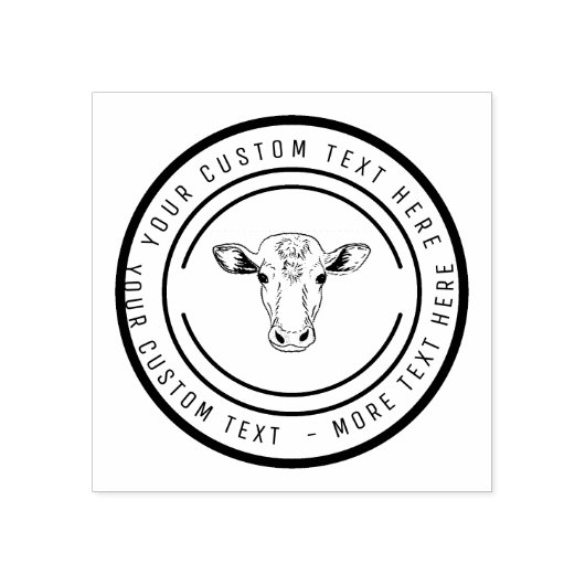 koe rundveehouder rubberstempel (Afrduk)