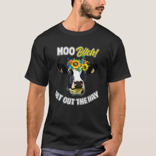 Koe Rundveestamboek Moo Melkvee Holstein Boer Ranc T-shirt