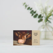 Koe Rundvlees en zuivelrijst Boerderij Visitekaartje (Staand voorkant)
