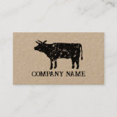  koe rundvlees kraft visitekaartsjabloon visitekaartje (Voorkant)