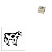 Koe Rundvlees Menu Rubber Stempel - schoon snijvla (Gestempeld)